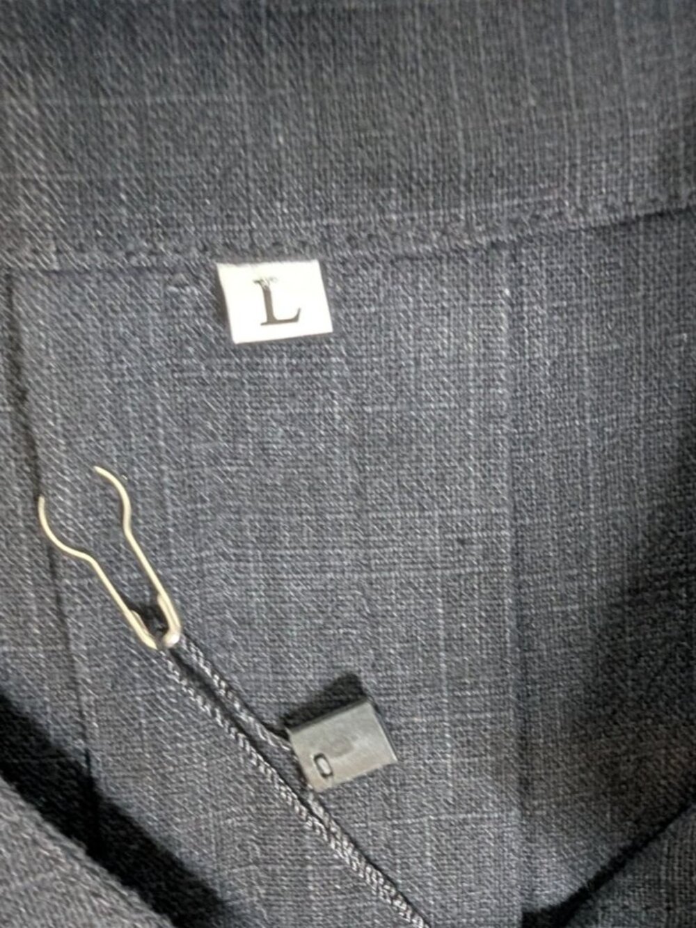 Mordenmiss Women's Large Cotton Linen Full Front Buttons Jacket Outfit w Pockets - Picture 9 of 12